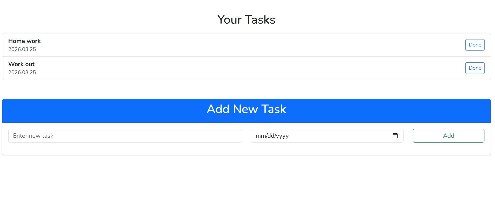 To-do list